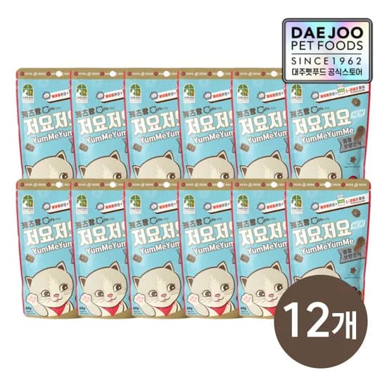 저요저요 참치 고양이 이빨과자 보양간식 60g*12개세트