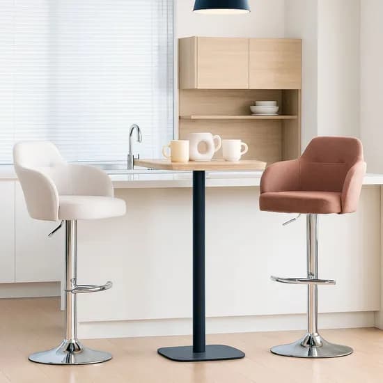 아크 패브릭 아일랜드식탁 홈 바 의자 60cm / 3colors
