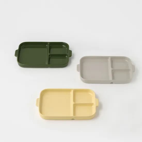 도자기제 칸막이 접시 3 COLORS