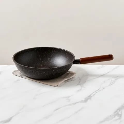 NEW 기름이 적게드는 스플래터 티타늄코팅 인덕션겸용 궁중팬 28cm