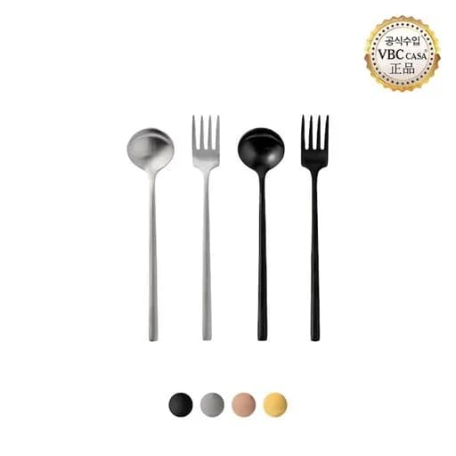 티타늄 커트러리 디저트세트 4P 4colors
