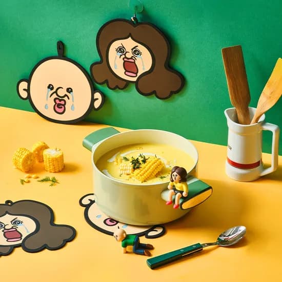 빵빵이의 일상 울어도 소용없어! 넌 냄비받침 세트 2조