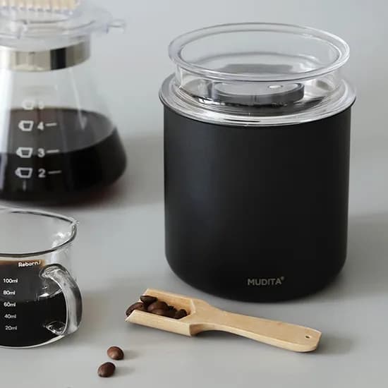 무디타 스텐 이중 잠금 진공 캐니스터 원두 보관용기 700ml / 소분 밀폐용기