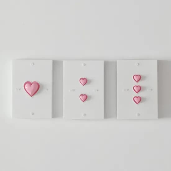 HEART SWITCH COVER PINK 스위치 커버