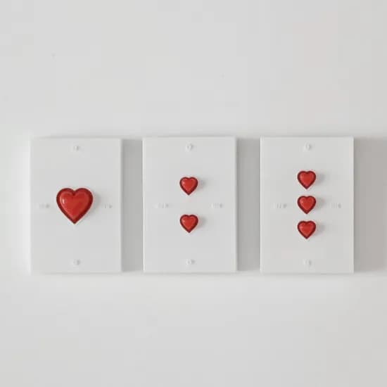 HEART SWITCH COVER RED 스위치 커버