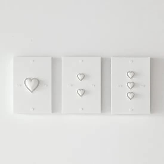 HEART SWITCH COVER WHITE 스위치 커버