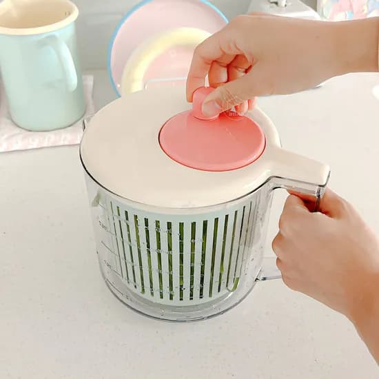 야채탈수기 샐러드 스피너 야채 물기 제거 계량컵