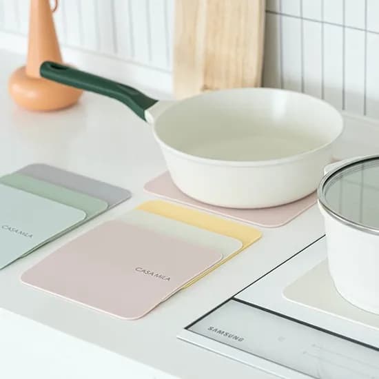 파스텔 인덕션 보호 매트 사각 18cm