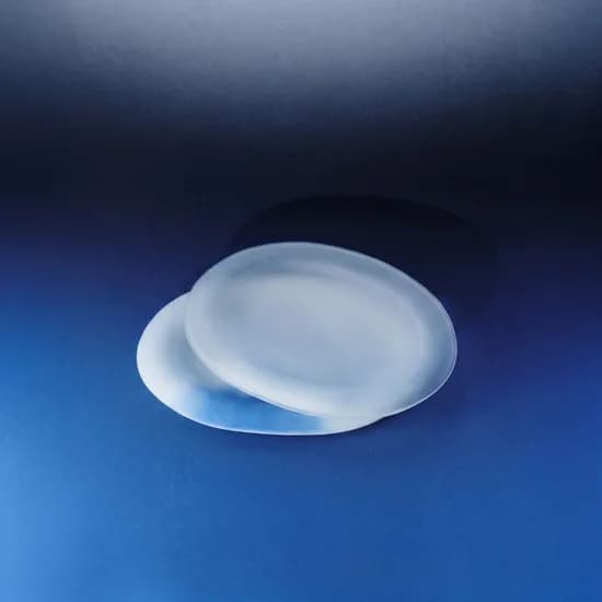 fog Glass Oval Plate foggy white 포그 글라스 오벌 플레이트