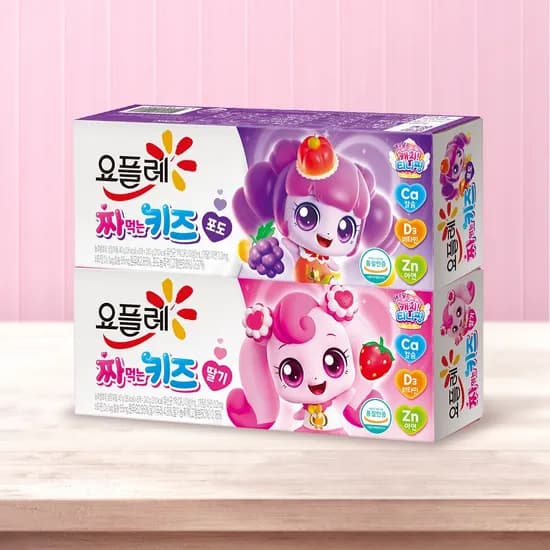 요플레 짜먹는 키즈 240g 2종(딸기/포도) 6입 3개/6개/12개 중 택1