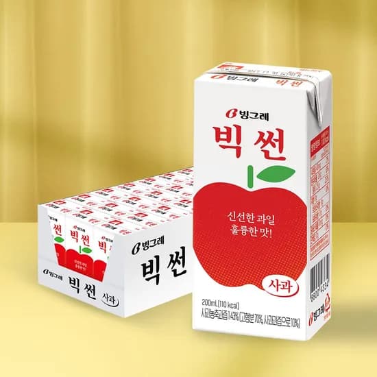 빅썬 사과 200ml*24팩 48팩