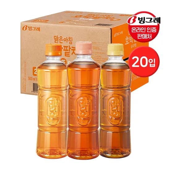 맑은차 3종(루이보스/도라지/호박팥) 500ml*20입