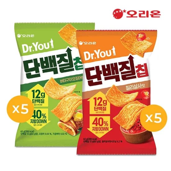 닥터유 단백질칩 60g 버터오징어맛 5개 외 1종