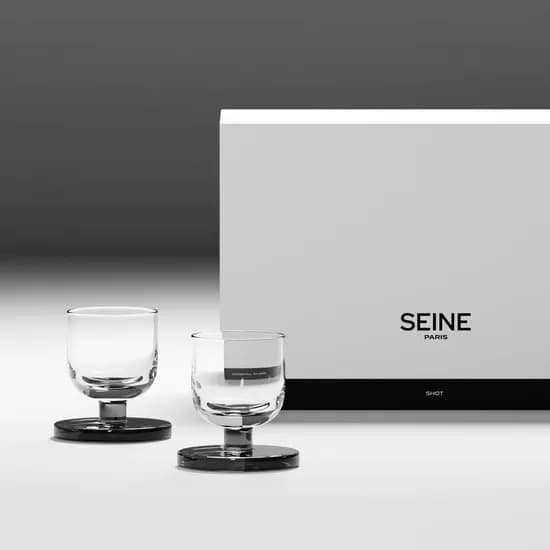SEINE PARIS 크리스탈 글라스 NO.4 샷 위스키잔 2P SET 소주잔 고블렛잔