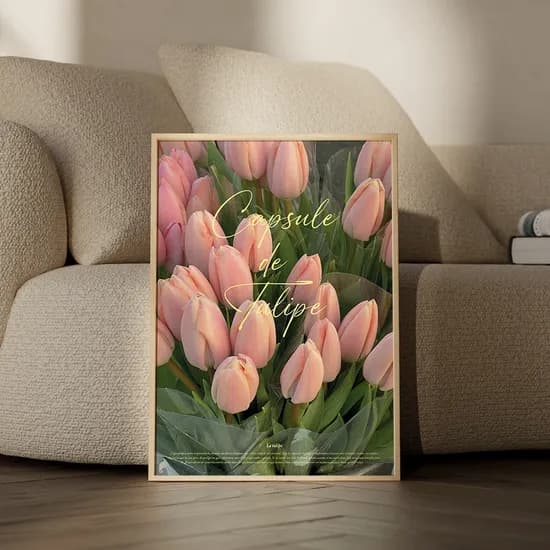 감성 꽃포스터 튤립 인테리어포스터 액자 tulip
