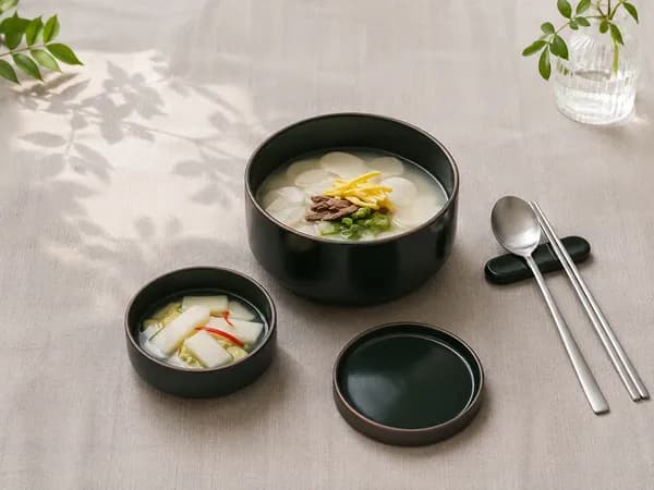 포슬 면기 국수 덮밥 그릇 4P 세트