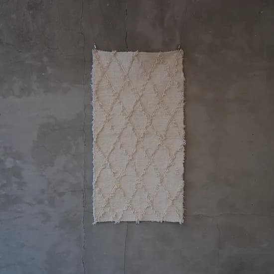 Natural Cotton Rug Diamond 포르투갈 내추럴 코튼 러그