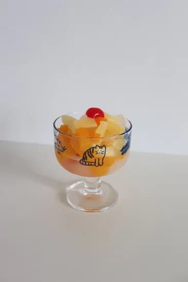 cats glass bowl 냥 글라스볼 240ml