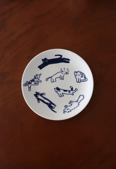 고양이 모임 강아지 모임 plate 2종