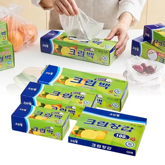 알뜰 4종 세트 크린백 300매 외