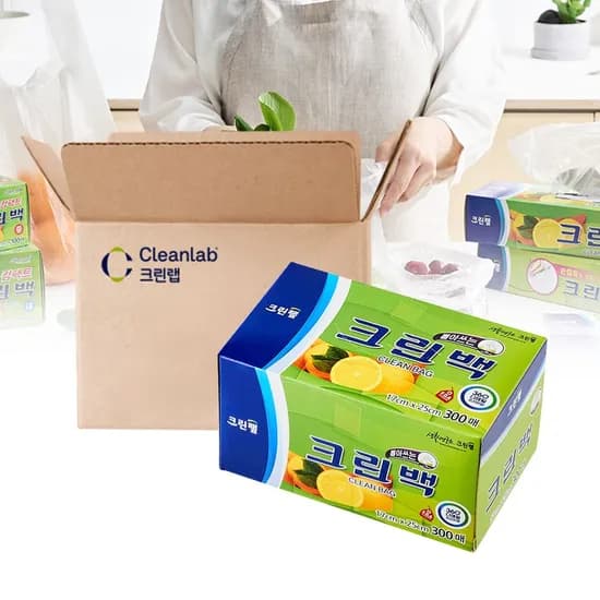 비닐봉투 일회용 크린백 17cm x 25cm 미니 300매 16개 비닐팩 위생백