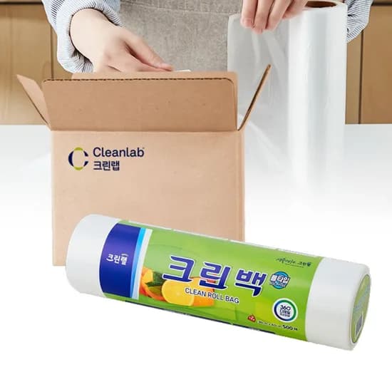 비닐 봉투 일회용 롤백 35cm x 45cm 특대 500매 9개 비닐팩