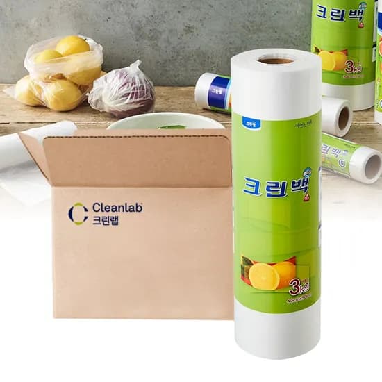 비닐 봉투 일회용 롤백 40cm x 50cm 특특대 3kg 6개 비닐팩