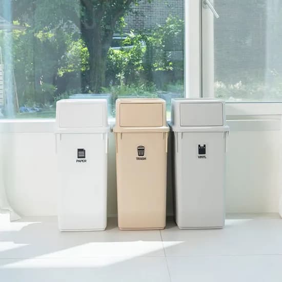 내츄럴 롱바디 분리수거함 60L 3단