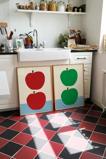 사과그림액자 풍수인테리어 감성 과일포스터 Apple Bliss