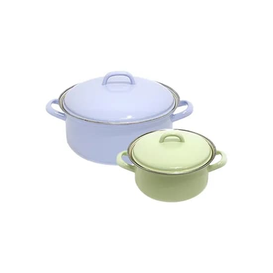 번트 법랑 양수냄비 2종세트 16cm 24cm