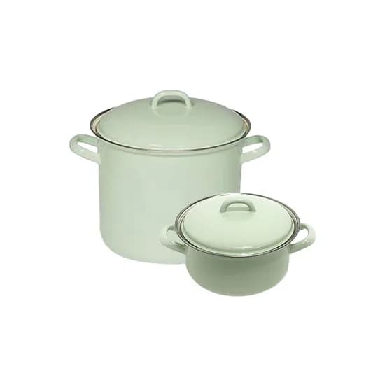 번트 법랑 양수냄비 2종세트 16cm 22cm