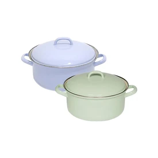 번트 법랑 양수냄비 2종세트 22cm 24cm