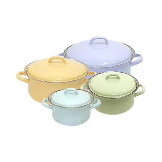 번트 법랑 양수냄비 4종세트 14cm 16cm 20cm 24cm