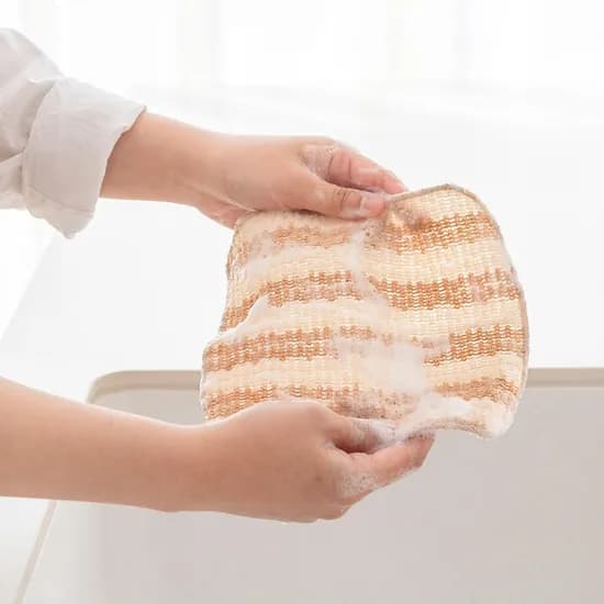 뽀득 옥수수 망사 수세미 국내생산 수세미 5P