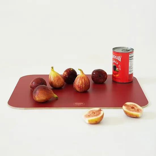 언커먼 우드 테이블 매트 (버건디)