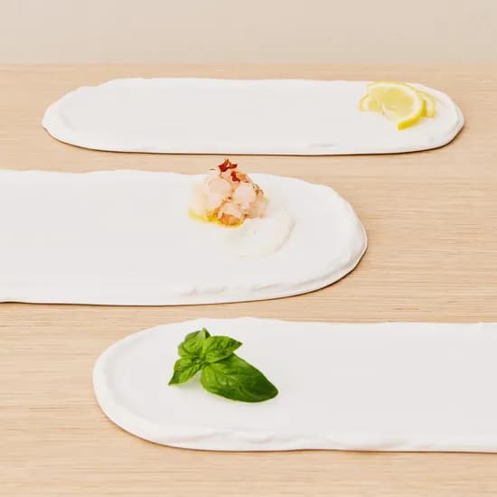 화이트 메모리즈 오벌 플레이트
