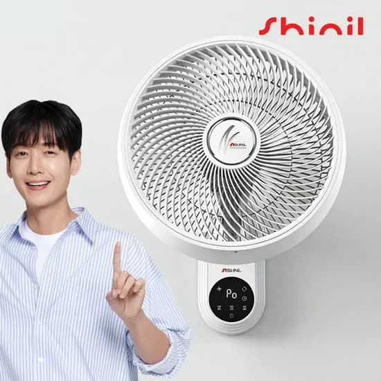 벽걸이 선풍기 써큘레이터형 리모컨 벽선풍기