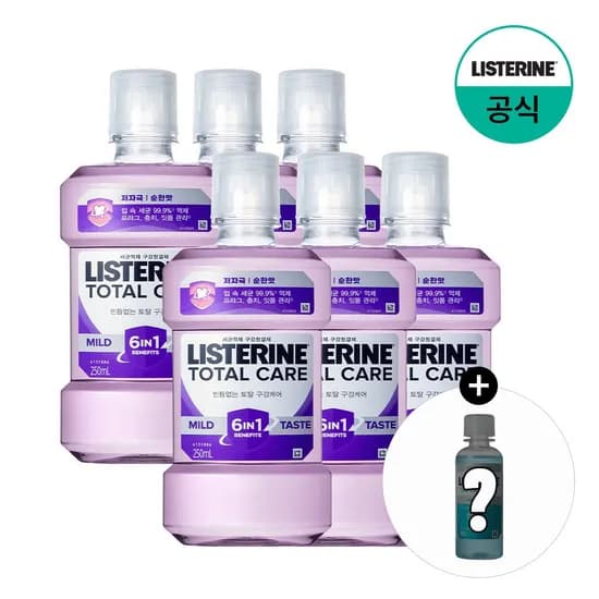토탈케어 마일드 250mlx6+(증정)100ml 랜덤(마일드)