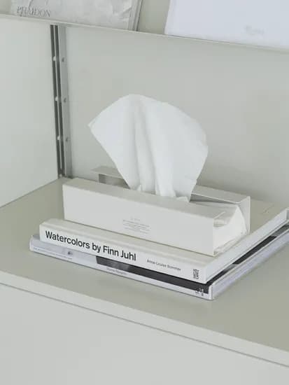 STAINLESS STEEL TISSUE CASE IVORY 아이보리 스틸 티슈케이스