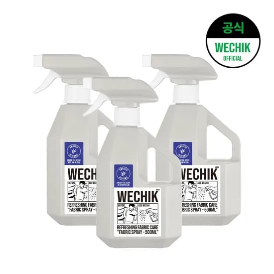 섬유 탈취제 그린티향 500ml 3개