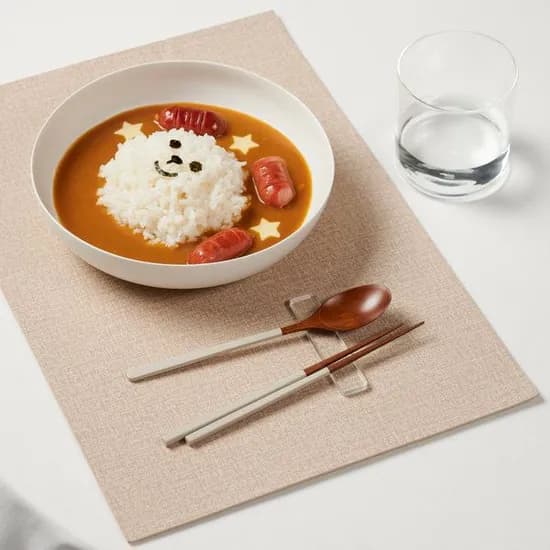 아이보리 옻칠 아동수저 2조