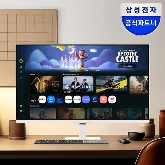 삼성 스마트 모니터 M5 68.6cm(27인치) S27FM501 화이트 OTT 삼탠바이미