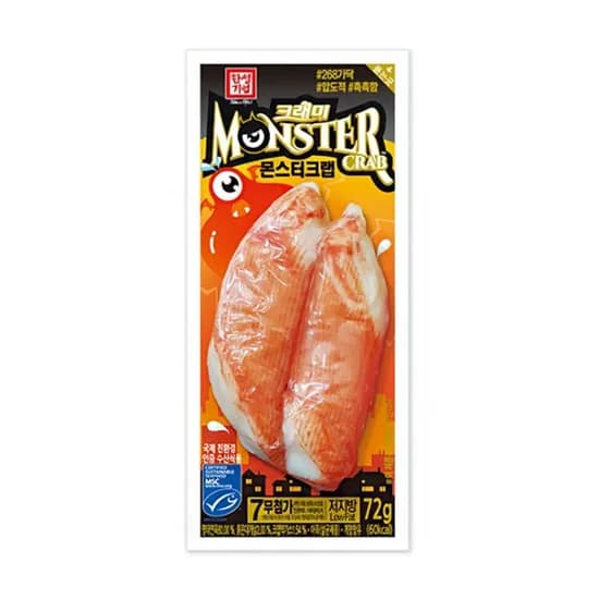 한성 몬스터크랩 72g 20개 맛살 킹크랩 게살 게맛살 크래미 크라비아