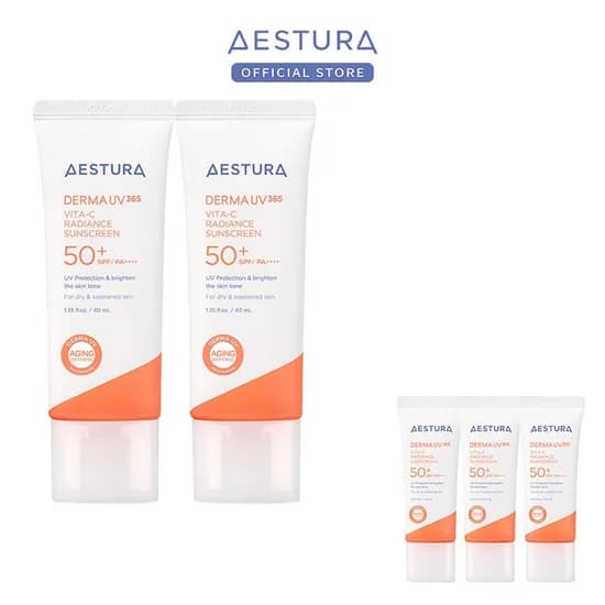 더마UV365 비타C 광채수분 선크림 40ml * 2