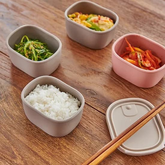 국내생산 이중밀폐 실리콘 아기 이유식 보관용기 전자레인지 용기 2P