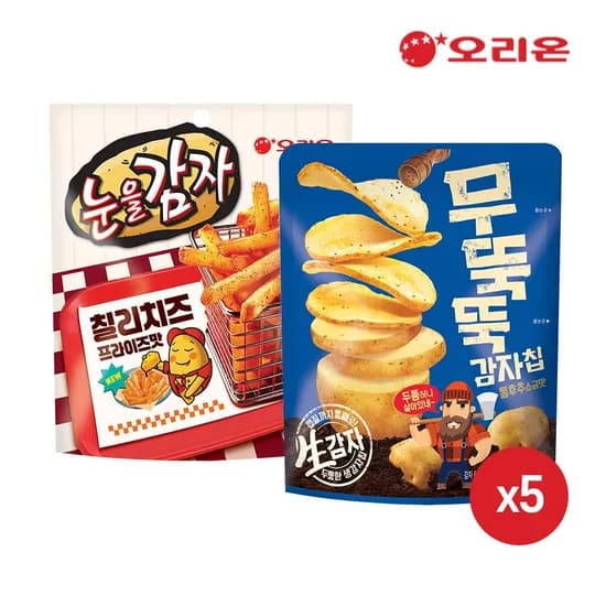 무뚝뚝감자칩 60g 5개 외 눈을감자 칠리치즈 프라이즈 56g 5개