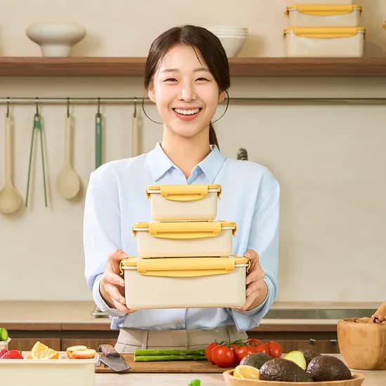 오래 신선 항균 밀폐용기 채반 3종 세트