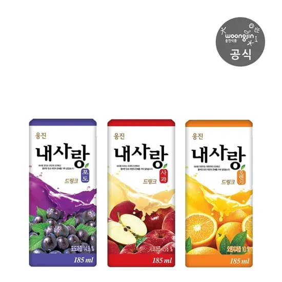 내사랑 드링크 포도 185mL*24개 외 2종