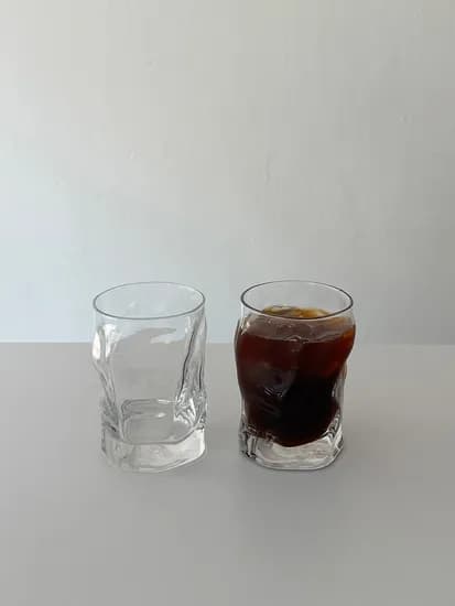 커브 온더락 유리컵