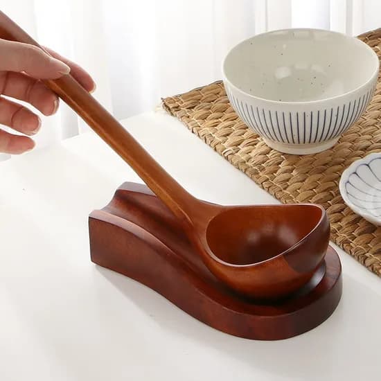 천연옻칠 마호가니나무 국자받침